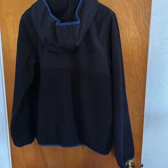 Reebok Jacket Mens Medium Black Fleece Zip Pockets - Picture 5 of 5